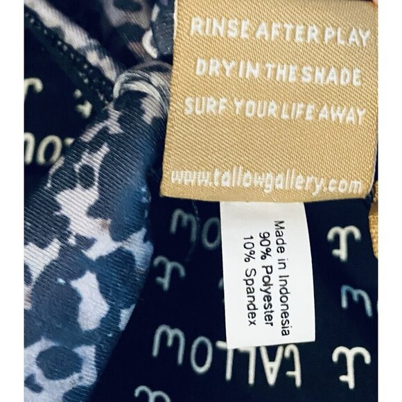 Tallow Swimsuit Womens 8 Animal Print One Piece Backless Cheeky Boho Beachy - Picture 7 of 7